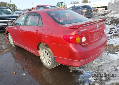 2009 Toyota Corolla S z USA, uszkodzony, nr VIN 1NXBU40E39Z046648